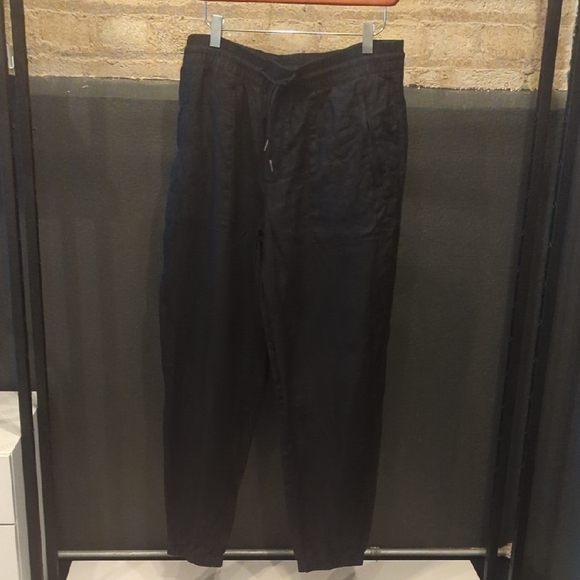 Athleta Women's Black Linen Pants - Picture 1 of 6